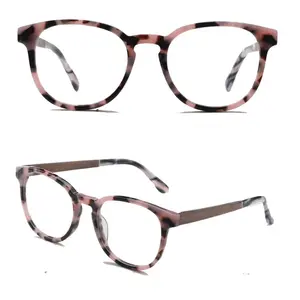 1 paire de lunettes en acétate pour hommes et femmes, montures optiques en bois de haute qualité