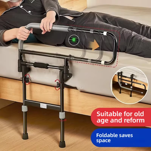 ราวจับข้างเตียงแบบกันลื่น พรีเมียมเพื่อความปลอดภัย พร้อมที่จับตามหลักสรีรศาสตร์ สำหรับผู้สูงอายุและผู้พิการ - Product Image 1