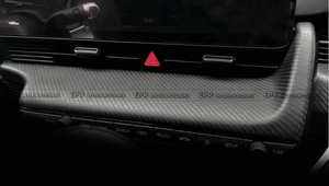 High Strength Autoclave Dry Carbon <b>Driver</b> Side Dashboard Screen Lower Protective Trim Pair For Left Hand Drive 2022-2025 Ioniq 5 - Product Image 3