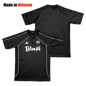 Camiseta de fútbol Retro cuadrada de gran tamaño Unisex de 100% poliéster antibacteriano de secado rápido sublimado personalizado con malla - Product Image 1