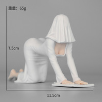 Figura de PVC de la Serie Chica Fantasma Blanca, Modelo de Halloween, Estatua de Belleza, Figura de Chica Hermosa con Vestido de Sirena, Adorno Unisex
