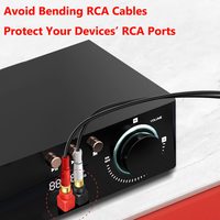 RCA Mâle à Femelle Adaptateur à Angle Droit pour Subwoofer Audio Connexion