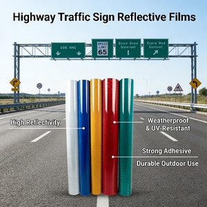 Película Reflectante Prismática de Alta Adhesión, Resistente a la Desprendida, para Seguridad Vial, Material PMMA - Product Image 1