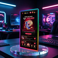 Pantalla Táctil PCAP 4K UHD de 31.5 Pulgadas con Luz LED Halo para Máquinas de Juegos con Monedas, Venta al Por Mayor de Fábrica
