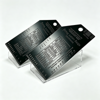 Plaque signalétique personnalisée en aluminium noir pour machines et transformateurs, fabricant d'étiquettes d'identification d'équipement avec code QR de qualité supérieure