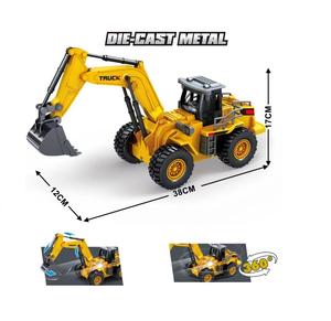 AiJH - Juguete de Excavadora RC de 9 Canales, Camión de Ingeniería, Montacargas con Luces y Sonido, Juguetes de Camiones RC - Product Image 3