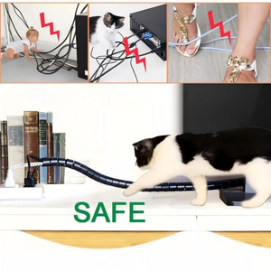 ท่อพลาสติกพันเกลียวสีดำเทาแบบใหม่สำหรับจัดการสายไฟและสายเคเบิล - Product Image 4
