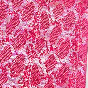 Nieuwkomers Stretchy Hot Stamping Glanzende Slangenprint Metallic Folie Nylon Spandex Gebreide Bikini Badpak Gymnastiekstoffen - Product Image 5