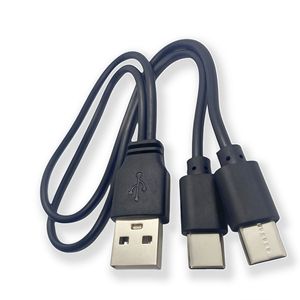 Dual <b>Type</b> <b>C</b> Charging <b>Cable</b> 1 To 2 Splitter Micro <b>Usb</b> And <b>Type</b> <b>C</b> Connector For Android Devices Black - Product Image 4