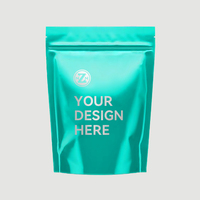 Logo imprimé Mylar sac étanche à l'humidité emballage en plastique fermeture à glissière pour nourriture Biscuit Snack nourriture pour animaux de compagnie support pochette conception