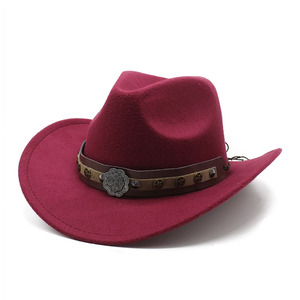 Cảm thấy Fedora <span class=keywords><strong>Hat</strong></span> Unisex sombrero tùy chỉnh <span class=keywords><strong>stetson</strong></span> mũ cao bồi nhà máy dù để che nắng UPF Panama mũ - Product Image 4