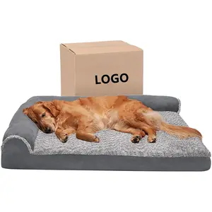 Wholesale 2022 European Best Selling Dog Bed Large Eco Friendly Washable Waterproof Luxury Orthopedic Pet Bed For Dogs