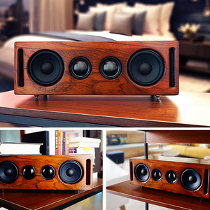 Mới bằng gỗ <span class=keywords><strong>Bluetooth</strong></span> loa âm nhạc hệ thống 70 Wát stereo âm nhạc Surround Loa ngoài trời với FM Đài phát thanh - Product Image 5