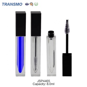 Emballage de mascara 8 ml, tube de mascara transparent à étiquette privée, flacon de mascara carré transparent - Product Image 2