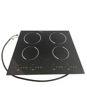 Table de cuisson électrique encastrable à 4 brûleurs avec éléments chauffants en céramique et commande tactile - Product Image 1