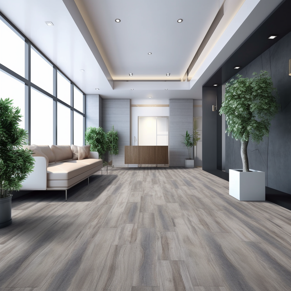 Pvc Change Lock 5mm SPC Flooring - Durable, Waterproof, and Easy Install