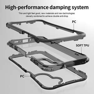 Étui magnétique hybride antichoc 3-en-1 HUAYUAN Premium transparent avec lanière et support pour Redmi K90 Ultra 17C A7 - Product Image 2