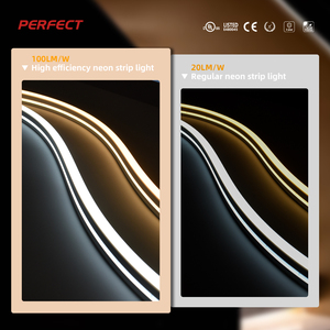 Bande LED en cuivre flexible à pliage latéral PERFECT 2NC1018F 60mm IP67 12W/M CRI élevé>90 2700K-6500K Garantie 3 ans DC24V Éclairage DIY - Product Image 2