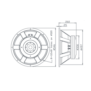 Chất lượng cao <span class=keywords><strong>21</strong></span> inch loa siêu trầm điều khiển loa cho chuyên nghiệp Hệ thống loa L21/8633 - Product Image 4