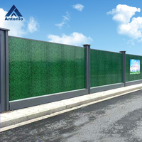 Panel de Pared Exterior de Acero Pintado, Valla Metálica de Hierro con Recubrimiento en Polvo, Valla para Jardín de 60 mm, Seguridad para el Hogar
