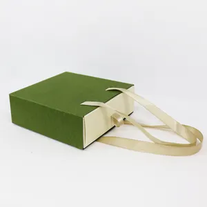 Custom Paper Luxury Gift Jewelry Boxes Packaging With Handle. Mini Cardboard Paper Jewelry Boxes Packaging