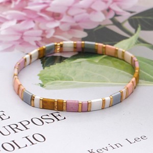Go2boho Miyuki Bracelet pour dames extensible bohème <span class=keywords><strong>Tila</strong></span> perles bijoux - Product Image 5
