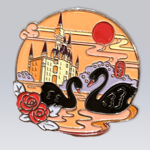 Magnete per Frigorifero in Metallo Smaltato 3D a Forma di Cigno Nero, Ecologico, Arte Popolare, Logo Personalizzato, Souvenir Turistico Animale - Product Image 2