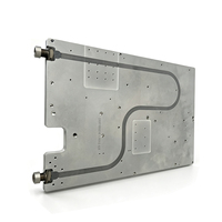 Plaque de refroidissement liquide en aluminium usinée sur mesure par CNC pour module électronique haute puissance