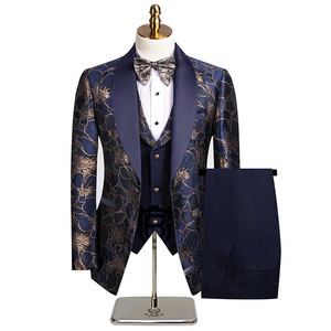 Elegante Completo da Matrimonio 3 Pezzi: Giacca, <span class=keywords><strong>Pantaloni</strong></span> e Gilet, Set Completo di Lusso Monopetto con Risvolto a Punta, Abbigliamento Maschile Color Kaki, Completi e Blazer da Uomo - Product Image 6