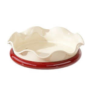 <b>Petal</b> Fruit Platter Rotatable Vintage Style Plastic Dish For Kitchen And Living Room Party Use - Product Image 5