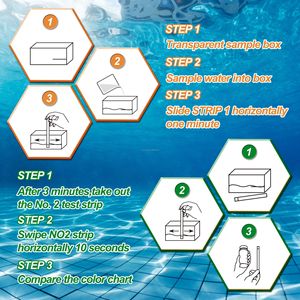 Bandelettes de test d'urée bio, 20 paquets, pour le test de la qualité de l'eau des piscines et des spas - Product Image 4