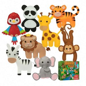 Hot Selling Felt Sewing <b>Kit</b> Forest Animals Kids <b>DIY</b> Crafts Girls Boys Early Educational Toy for Learning Sewing - Product Image 1