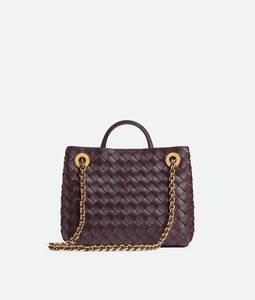 Petit sac à main Bottega Andiamo en cuir Intrecciato souple avec détail de nœud signature et cuir tubulaire Veneta - Product Image 6