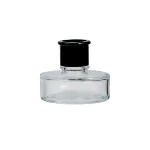 Bouteille en verre ovale transparente <span class=keywords><strong>de</strong></span> 50ml avec bouchon à vis noir bouteille d'<span class=keywords><strong>encre</strong></span> séparée vide pour carton d'huile <span class=keywords><strong>de</strong></span> vernis à ongles emballé - Product Image 1