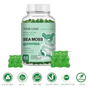 Suplemen Permen Kunyah Sea Moss <span class=keywords><strong>Black</strong></span> <span class=keywords><strong>Seed</strong></span> Vegan Organik Penambah Energi OEM/ODM untuk Dewasa, 60 buah, Buatan Guangdong - Product Image 3