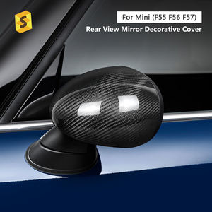 Shasha Carbon Fiber Rear View Mirror Decorative Cover Real <strong>Car</strong> Exterior <strong>Accessories</strong> for Mini F55 F56 F57 - Product Image 2