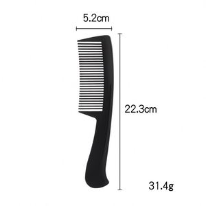 Custom Logo Plastic Antistatic Hair Styling <b>Comb</b> Black Barber <b>Comb</b> High Quality Hair Pick Afro <b>Comb</b> - Product Image 5