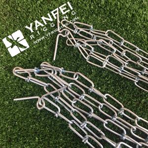 4 मिमी जस्ता फिनिश संयुक्त श्रृंखला बड़े कुत्ते से जुड़े चेन लिंक डॉग चेन हुक - Product Image 1