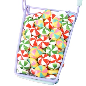 Kẹo Mô Phỏng Giáng Sinh Bạc Hà Nhựa Phẳng Trở Lại Nghệ Thuật Cung Cấp Trang Trí Quyến Rũ DIY Craft - Product Image 3