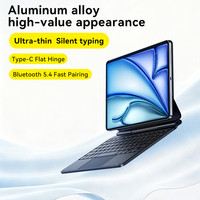 Étui Clavier Magique en Alliage d'Aluminium pour iPad 10ème Génération 11 Pouces A16 Fermeture Magnétique Auto-Sleep