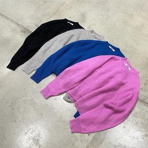Fournisseur de tricots personnalisé hiver hommes italien tricot sweat pull surdimensionné <span class=keywords><strong>laine</strong></span> mélangée pull court homme - Product Image 2