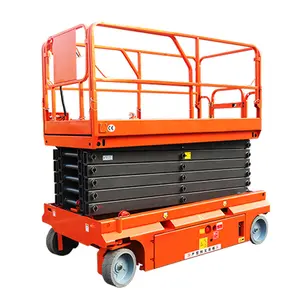 6M 8M 10m thủy lực điện trên không nền tảng người đàn ông Scissor Lift