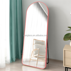 Tùy Chỉnh Lớn Màu Đen Vàng Kim Loại Khung Sàn Đầy Đủ Chiều Dài Cơ Thể Dài Mặc Quần Áo Espejos Đứng Miroir Tường Treo Gương Spiegel - Product Image 3