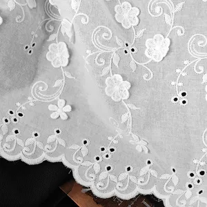 Telas de costura bordadas de encaje de lujo de fabricante para mujer