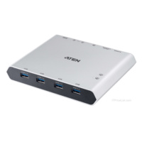ATEN US3311 2-Port 4K DisplayPort USB-C KVM Switch (8K, USB 3.2 / 4.0, Kompatibel dengan Thunderbolt 4)