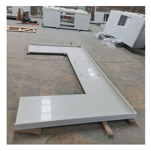 Prefabbricato in <span class=keywords><strong>marmo</strong></span> <span class=keywords><strong>di</strong></span> quarzo bianco granito piani <span class=keywords><strong>cucina</strong></span> piani <span class=keywords><strong>di</strong></span> vanità piani tavolo vendite calde Australia per alberghi realizzati in pietra controsoffitto - Product Image 2