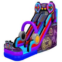 Nouveau design tapis de jeu commercial toboggan gonflable pour enfants combo gonflable course à roues ouvertes toboggan gonflable commercial à vendre