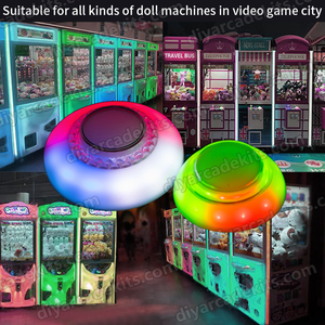 Bán Buôn Claw Crane Trò Chơi Các Bộ Phận Máy Clip Quà Tặng Đầy Màu Sắc Búp Bê Máy 76Mm Trắng Bìa Ren Đẩy Nút Cho Bán - Product Image 2