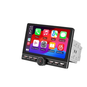 Junsun 10.6 "1 2 Din evrensel dönebilir araba radyo Stereo kablosuz CarPlay için Apple Android oto 4G WiFi multimedya GPSIPS RDS - Product Image 1