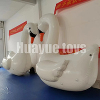 Grande oie blanche flottante de 3m, animaux gonflables, jouet de cygne blanc, grand modèle pour décoration commerciale ou commerciale